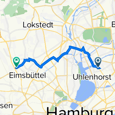 Schenkendorfstraße 37, Hamburg nach Paciusweg, Hamburg