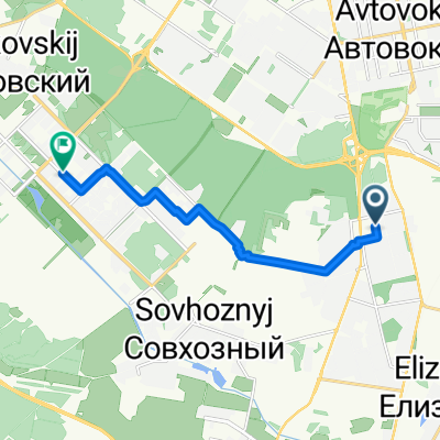 От Братская улица, 12А, Екатеринбург до улица Павла Шаманова, Екатеринбург