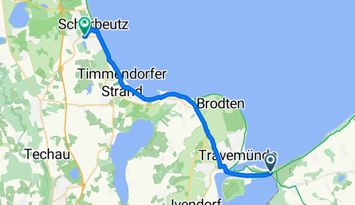 Mecklenburger Landstraße 103, Lübeck nach Glockenstraße, Scharbeutz