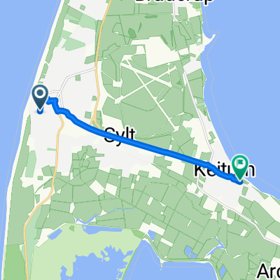 Friedrichstraße 30, Sylt nach Am Tipkenhoog 2, Sylt