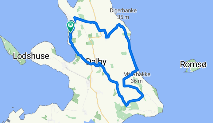 Around Hindsholm from Bogensø Strand