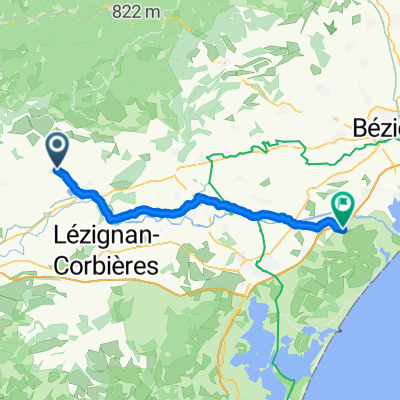 De 1–7 Place Jean Gastou, Pépieux à 32 Rue de la République, Fleury d'Aude