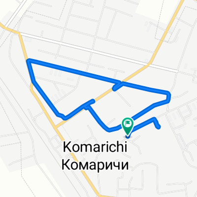 От Комсомольская улица, 15, Комаричи до Комсомольская улица, 15, Комаричи