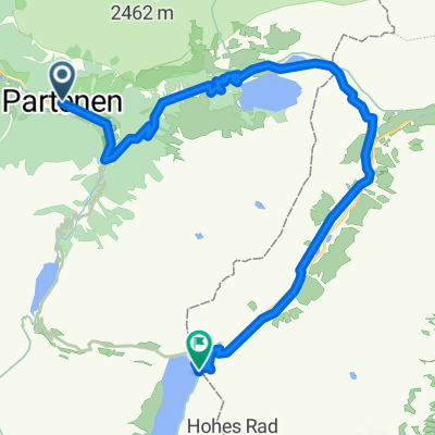 Hoch. Partenen Silveretta Stausee