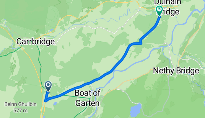 B9153, Boat Of Garten to Rowan Cottage, Skye of Curr Road, Grantown-On-Spey