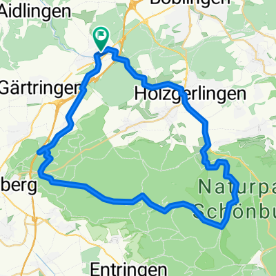 Goethestraße 20, Ehningen to Bismarckstraße 26, Ehningen