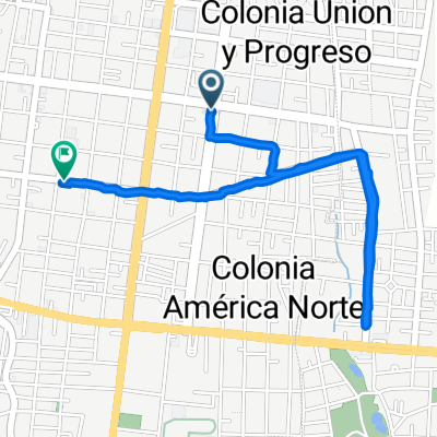 De Calle Violetas 331, Oaxaca de Juárez a Avenida Belisario Domínguez 422, Oaxaca de Juárez