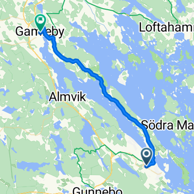 Västervik-Gamleby via Norrlandet