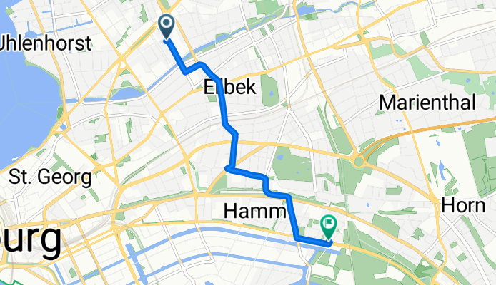 Richardstraße 32, Hamburg nach Eiffestraße 585, Hamburg