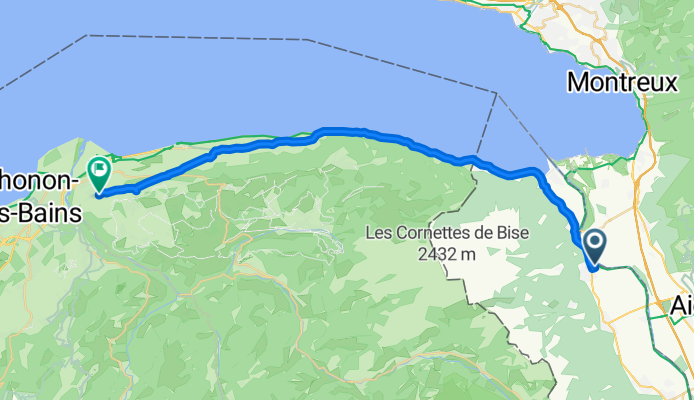 Rue du Vieux Port 7, Vouvry nach 93–151 Rue de la Mairie, Marin