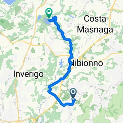Percorso per Via Cava Marna 8, Monguzzo