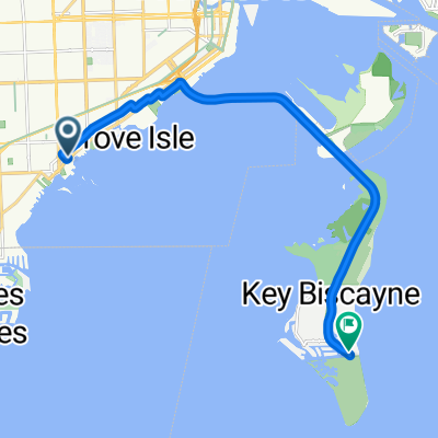 South Bayshore Drive 2645, Miami to Crandon Blvd &amp; Arthur Lamb JR Rd, Key Biscayne