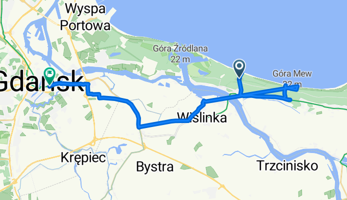 Radosna, Gdańsk do Długie Ogrody, Gdańsk