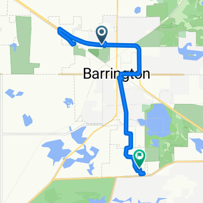 306 W Northwest Hwy, Barrington to 514 Peterson Ct, Barrington