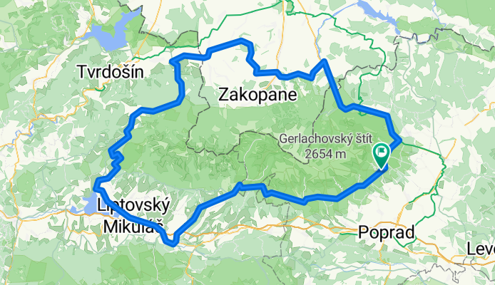 Magas Tátra megkerülés.