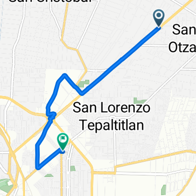 De Avenida López Portillo 553, Toluca de Lerdo a Calle Albert Einstein 123–124, Toluca de Lerdo