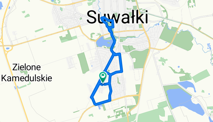 Gorzowska 10, Suwałki do Warszawska 60, Suwałki