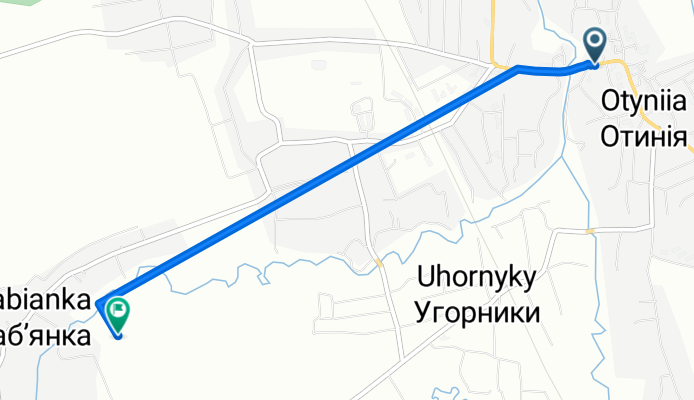 маршрут с Шевченко улица, Отинія