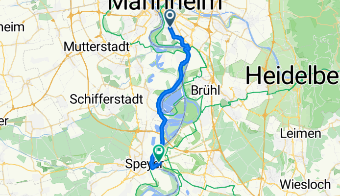 Eichelbergstraße 38, Mannheim nach K4250, Altlußheim