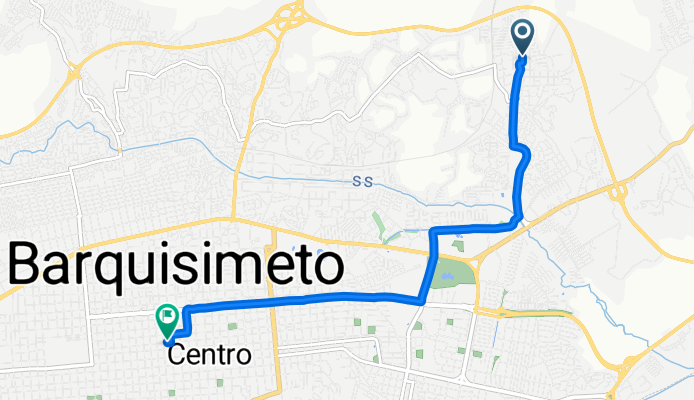 De Unnamed Road, Barquisimeto a Carrera 22, Barquisimeto