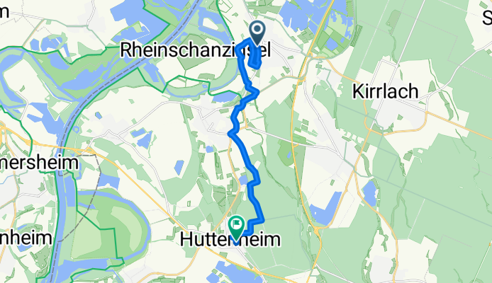 Gartenweg 15A, Oberhausen-Rheinhausen nach Neue Straße 11, Philippsburg
