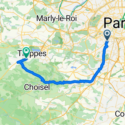 Avenue de Paris 184, Châtillon to Avenue Enrico Fermi 2, Trappes