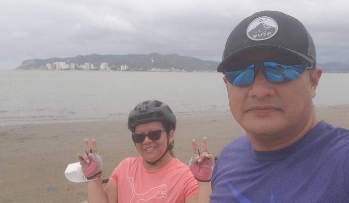 Zdjęcie 1 trasy Bikemap „De 9HFF+F24, Bahía de Caráquez a Calle Efrain Centeno Medranda 3, Bahía de Caráquez”