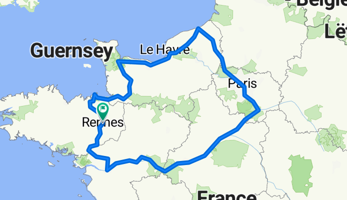 Boucle départ Rennes