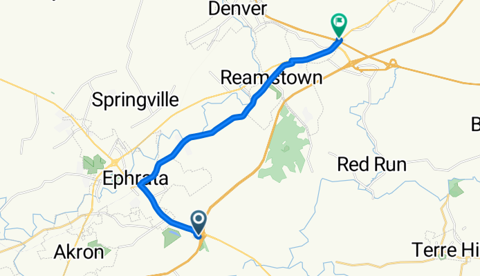 East Main Street 889, Ephrata to North Reading Road 2170, Denver