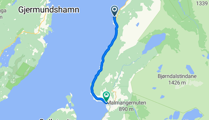 De 48, Løfallstrand à Kyrkjevegen 9–19, Rosendal