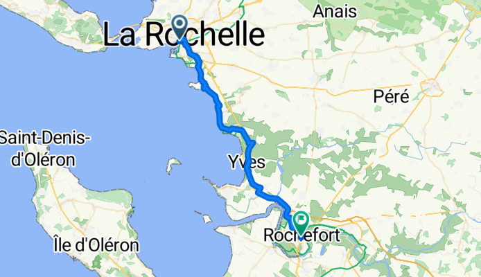 3 Rue de la Monnaie, La Rochelle nach 111–127 Rue Pierre Loti, Rochefort