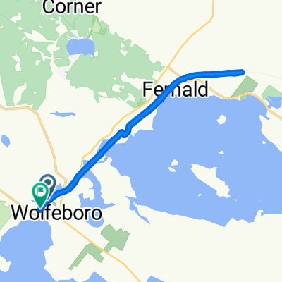 Route to 22 Railroad Ave, Wolfeboro
