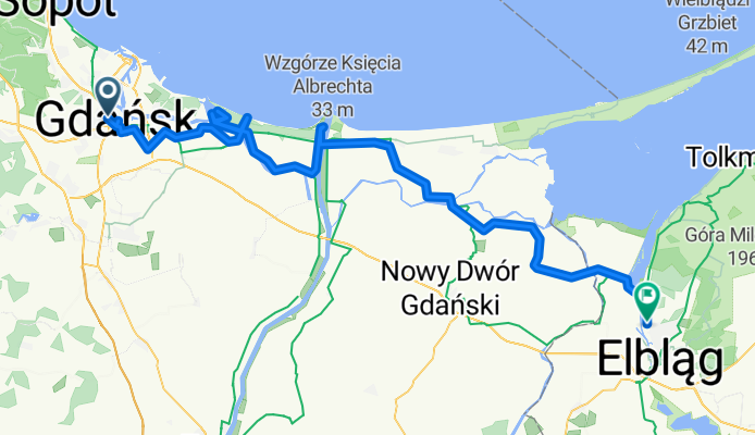 Wyspa Sobieszewska 30 kwietnia 2011 GPS