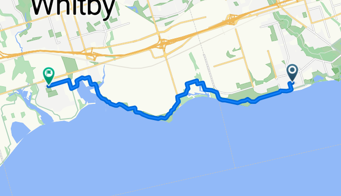 630–646 Lakeview Ave, Oshawa to 137 Whitby Shores Greenway, Whitby