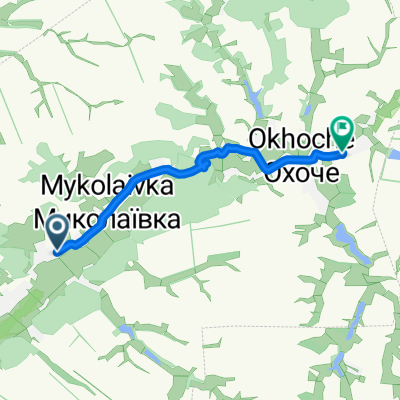 От О212139, Миколаївка до Unnamed Road, Охоче