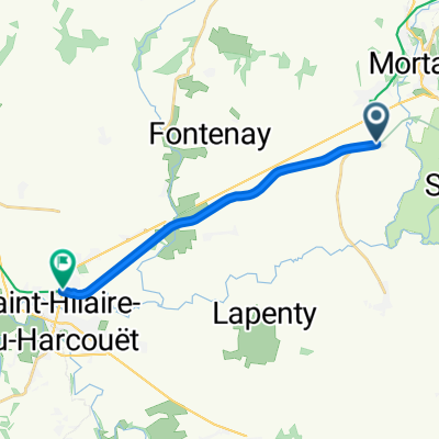 De La Gare, Romagny-Fontenay à Rue Saint-Berthevin 2, Grandparigny