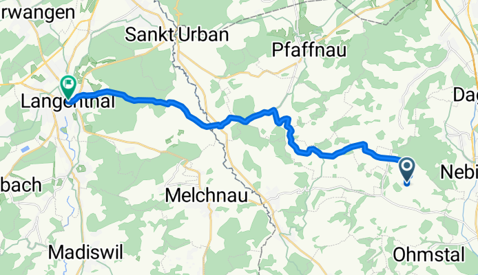 Rota para Marktgasse 9, Langenthal