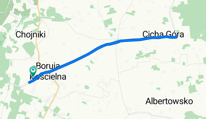 Boruja Kościelna 88E, Nowy Tomyśl do Boruja Kościelna 88, Nowy Tomyśl