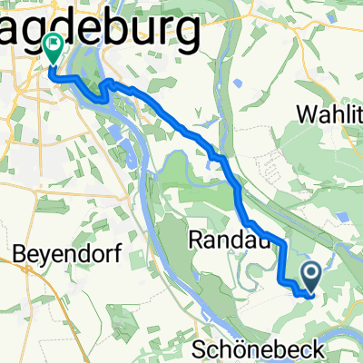 Liesekuhle 2, Schönebeck (Elbe) nach Hasselbachplatz 5A, Magdeburg