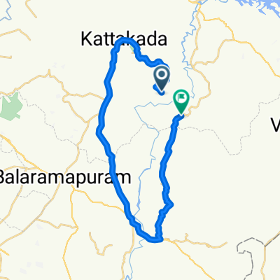 Route from Kodannoor-Keezharoor Road, Kulathummal