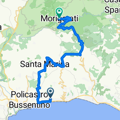 Da Traversa Seconda Di Via Pinturella in frazione Capitello 2, Ispani a Piazza Piano la Porta 6, Morigerati