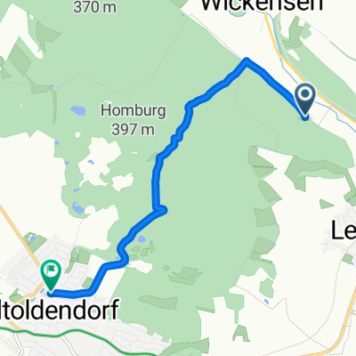 Route nach Mardieksweg 5, Stadtoldendorf