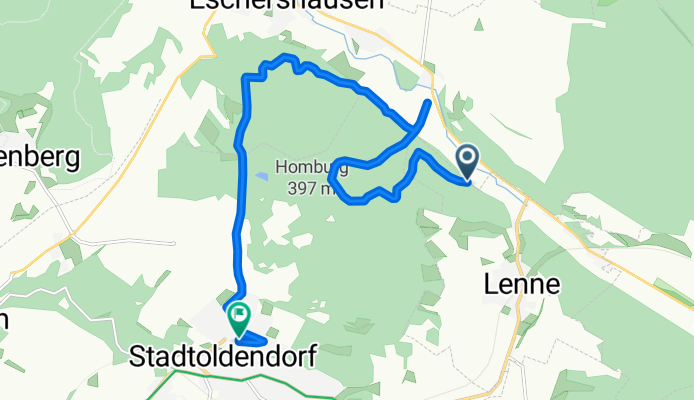 Route nach Mardieksweg 7, Stadtoldendorf