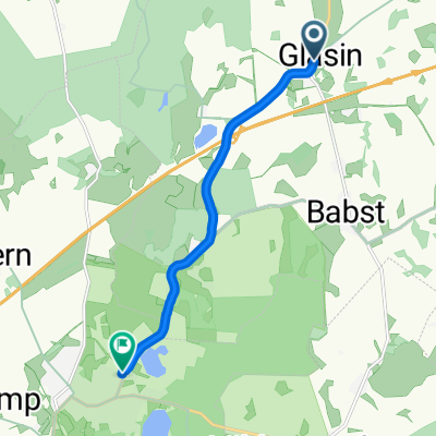 Dorfstraße Glasin 28, Glasin nach Pernieker Straße 24, Neukloster