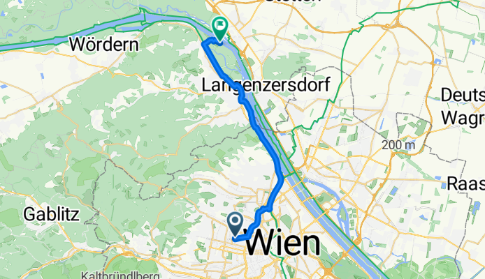 Weißgasse 5, Wien nach Donaulände 15, Klosterneuburg