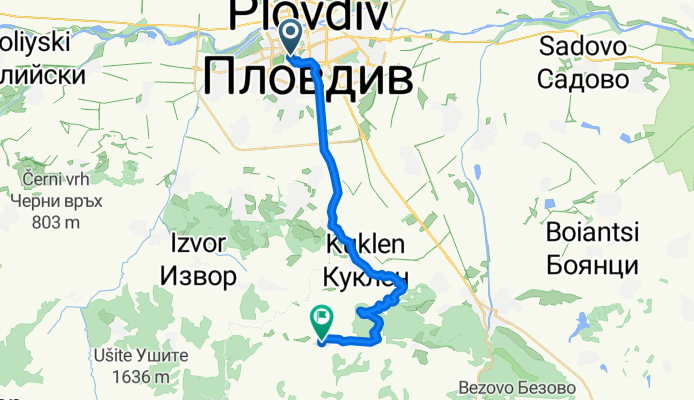 Пловдив- х. Горски Кът (до х. Руен)
