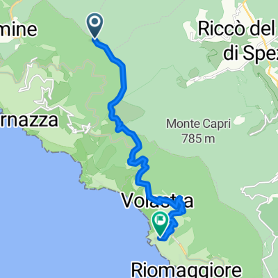 Percorso per Piazza Papa Innocenzo IV, Manarola