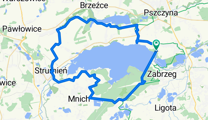 Jeziorna 84, Goczałkowice-Zdrój do Jeziorna 84, Goczałkowice-Zdrój