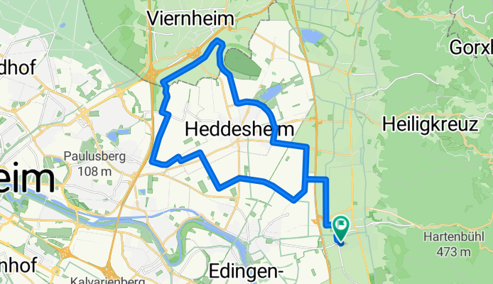 In den Fensenbäumen 5, Schriesheim nach In den Fensenbäumen 99, Schriesheim