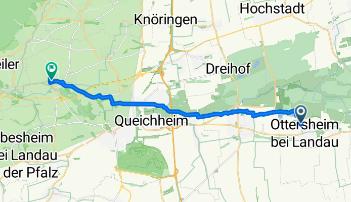 Waldstraße 43, Ottersheim bei Landau nach In der Plöck 5, Landau in der Pfalz